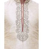 Gold Embroidered Silk Sherwani