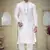 White Embroidered Silk Sherwani