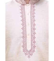 Gold Embroidered Silk Sherwani