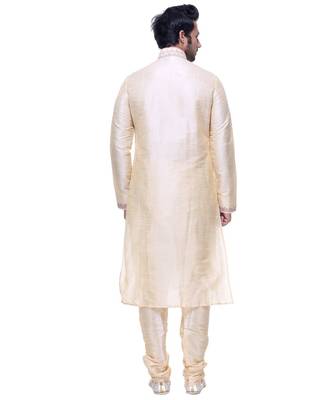 Gold Embroidered Silk Sherwani 5