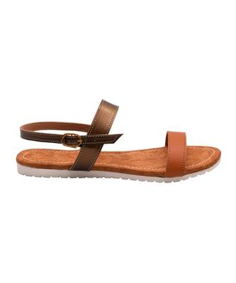 Women Brown Flats Open Toe Flats 1