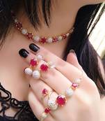 Red diamond jewellery-combo