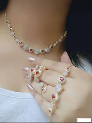 Red diamond jewellery-combo 1