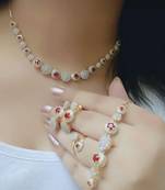 Red diamond jewellery-combo