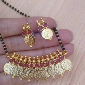 Gold diamond mangalsutra 1
