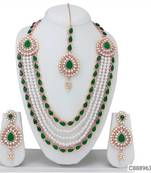 Green pearl jewellery-combo