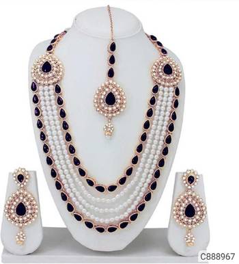 Black pearl jewellery-combo 1