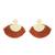 Cream earrings