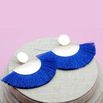 Indigo earrings 1