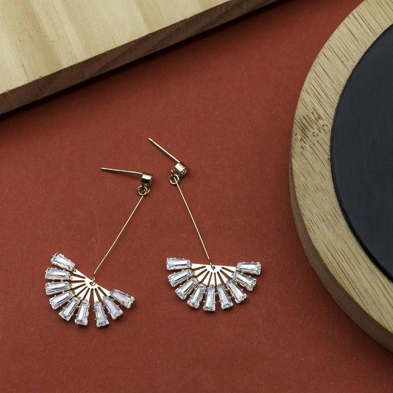 White earrings