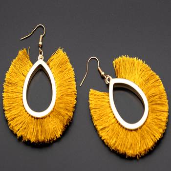 Yellow earrings 1