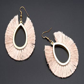Peach earrings 1