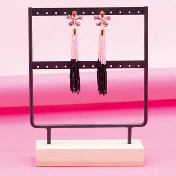 Pink earrings 1