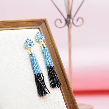 Blue earrings 2