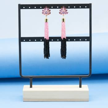 Pink earrings 1