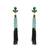 Green earrings