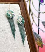 Green earrings