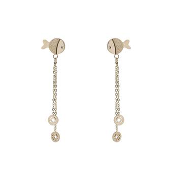 Gold earrings 4