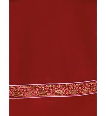 Maroon & Pink Cotton Jam Silk Women's Salwar Suit With Banarasi Dupatta 4