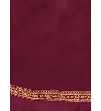Magenta & Pink Cotton Jam Silk Women's Salwar Suit With Banarasi Dupatta 4