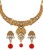 Red pearl necklace-sets