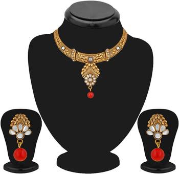 Red pearl necklace-sets 2