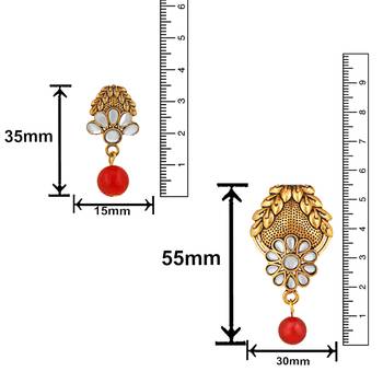 Red pearl necklace-sets 3
