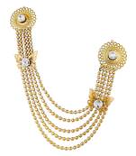 White crystal brooch