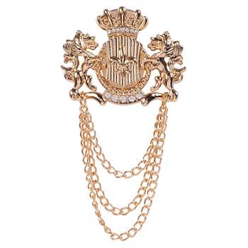 White crystal brooch 1