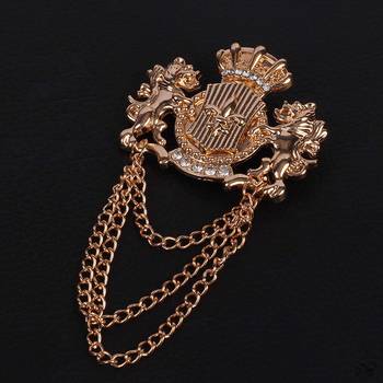 White crystal brooch 3