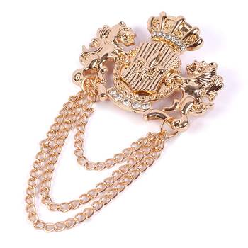 White crystal brooch 4