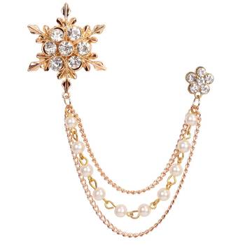 White crystal brooch 1
