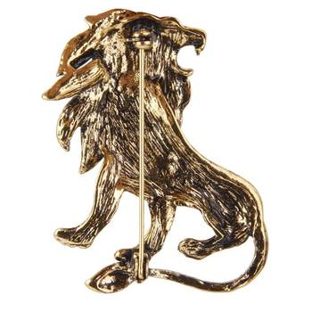 Green crystal brooch 4