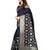 Navy Blue Woven Cotton Silk Saree With Blouse