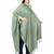 Green & Cream Super Fine Soft Women's Viscose Reversible Pashmina Scarf