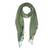 Green & Cream Super Fine Soft Women's Viscose Reversible Pashmina Scarf