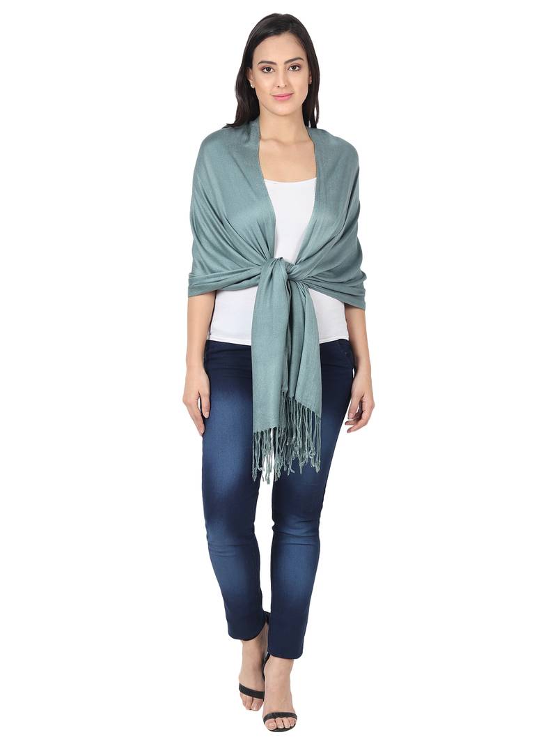 Sandy Brown Super Fine Blended Pashmina Soft Silky Women's Viscose Shawl
