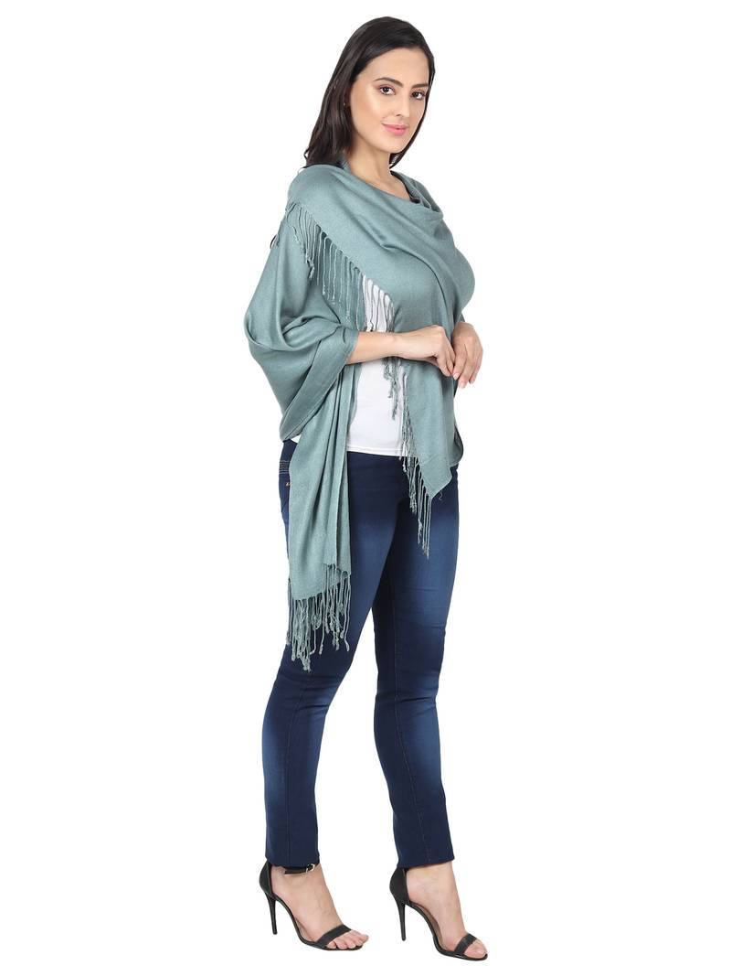 Sandy Brown Super Fine Blended Pashmina Soft Silky Women's Viscose Shawl