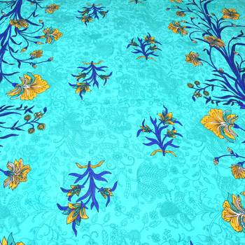 Multicolor  Cotton  Traditional King Size Double Bed Sheet With 2 Pillow Covers 3