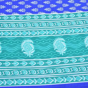 The Kanha 100% Cotton Rajasthani Print 200 Tc Double Bedsheet With 2 Pillow Covers, King Size 4