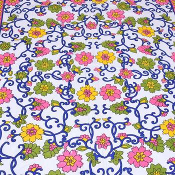 The Kanha 100% Cotton Rajasthani Print 200 Tc Double Bedsheet With 2 Pillow Covers, King Size 3