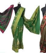 Combo Of 3 Embroidered Art Silk Saree With Blouse