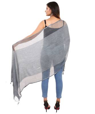 grey   Self Designz Silk Dupatta 2
