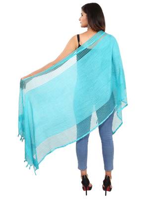 blue   Self Designz Silk Dupatta 2