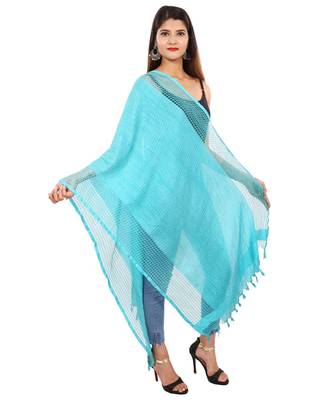 blue   Self Designz Silk Dupatta 3