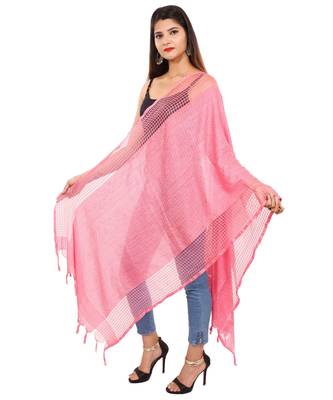 peach   Self Designz Silk Dupatta 3