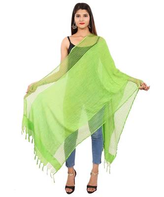 green   Self Designz Silk Dupatta 1