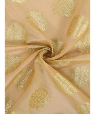 beige  Banarasi Silk Booti & Jaal Dupatta 5