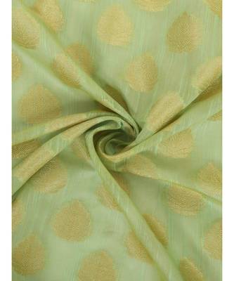 green  Banarasi Silk Booti & Jaal Dupatta 5