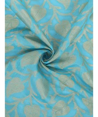 blue  Banarasi Silk Booti & Jaal Dupatta 5